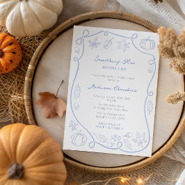 Något blått innan jag gör Möhippa Inbjudningar