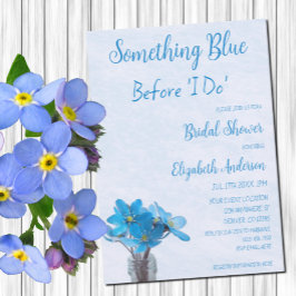 Något blått innan jag gör Möhippa Inbjudningar