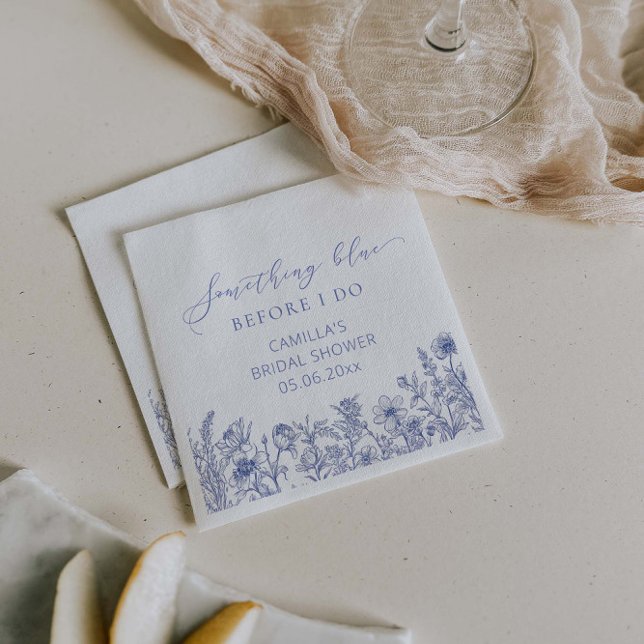 Något blått innan jag gör Möhippa Pappersservett (Skapare uppladdad)