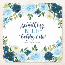 Något Blått Innan Jag Gör Navy Floral Bröllopsshow