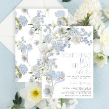 Något blått innan jag gör vattenfärgsfärgad Blommi