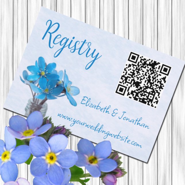 Något Blått Innan Jag Görs Registrerings Bröllopsf Tilläggskort (Skapare uppladdad)