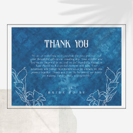 Något blått innan jag visar tackkortet inbjudningar