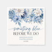 Något Blått Innan Vi Gör Blommig Par Bröllopsfest