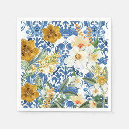 Något blått Marinblått Bröllopsfest för bruden Väl Pappersservett