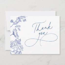 Något blått Tackkort-kort Tack Kort