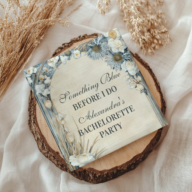 Något Blått Tistel Blommig Sjungmöfest Pappersservett (Skapare uppladdad)