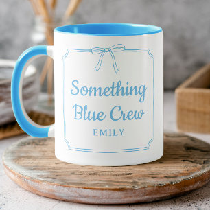 Något Blue Crew Bow Bridesmaid Brudens sida Mugg