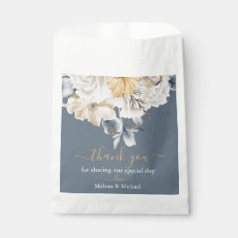 NÅGOT BLUE - Vit Blommigt på blått