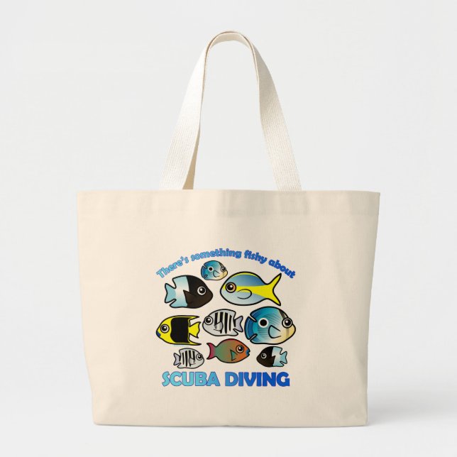 Något Fiskar om dyuba Jumbo Tygkasse (Framsidan)