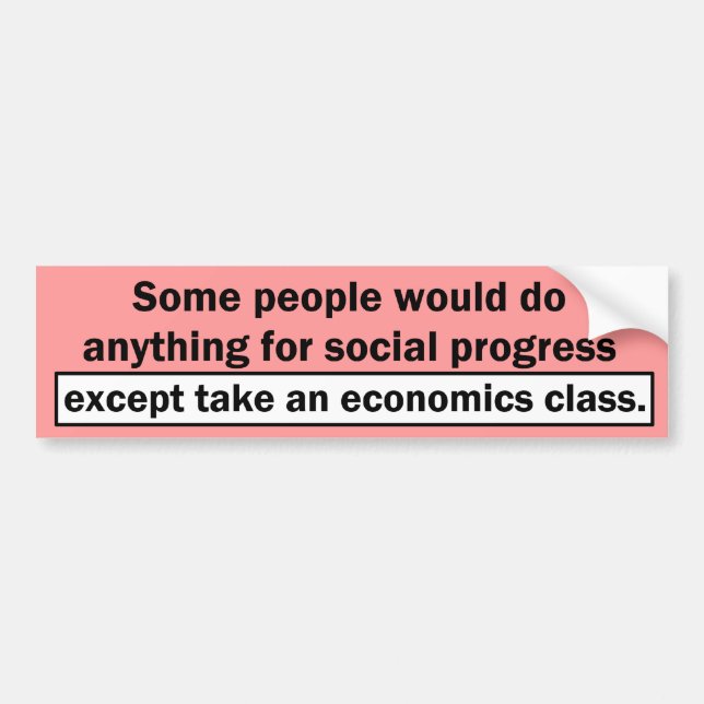 Något för socialt framsteg bildekal (Framsidan)