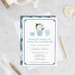 Något gammalt nytt lånat blått Möhippa Inbjudningar