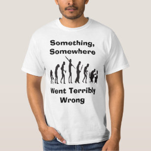 Något gick fla evolutionT-tröja T-shirt