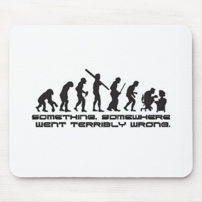 Något gick orätt musmatta (Framsidan)