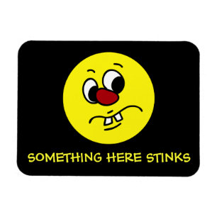 Något Grumpy Stinky ansikte Magnet