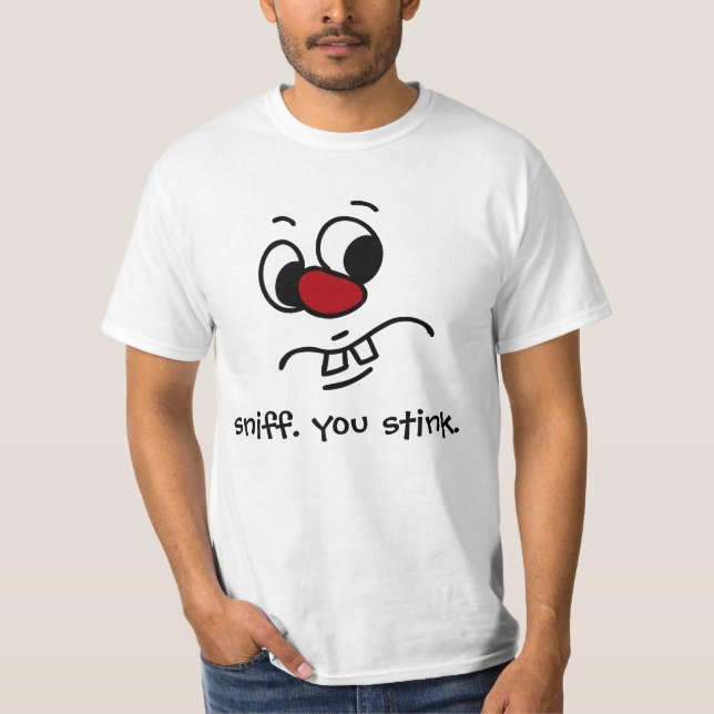 Något Grumpy Stinky ansikte T-shirt (Framsida)