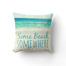 Något hav för strand kudder någonstans