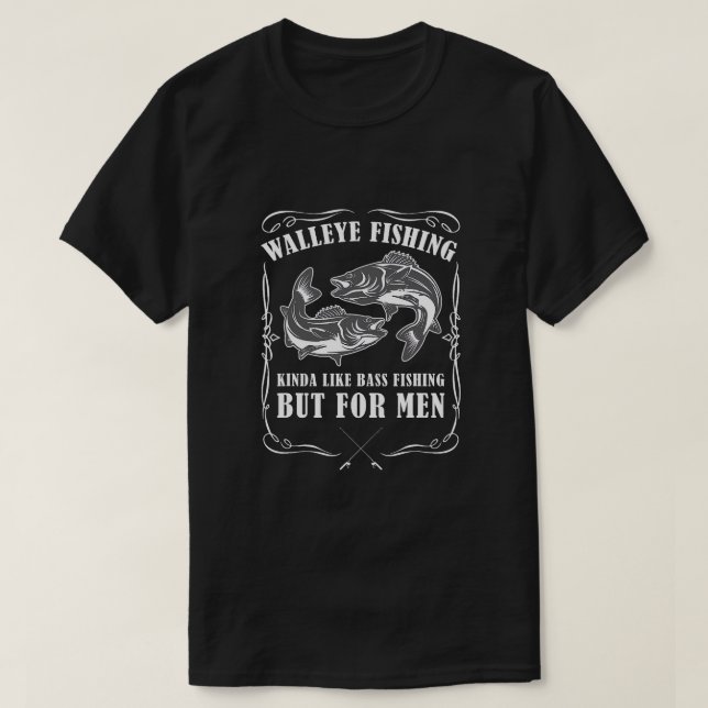 NÅGOT I STIL MED FISKERI AV ABBORRE T SHIRT (Design framsida)