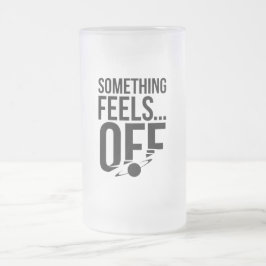 Något känns av - Unsettling & Cryptic Message Frostat Ölglas