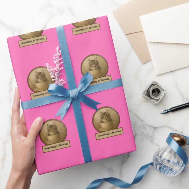 Något Kocar Sig Hot Pink Presentpapper (Gifting)