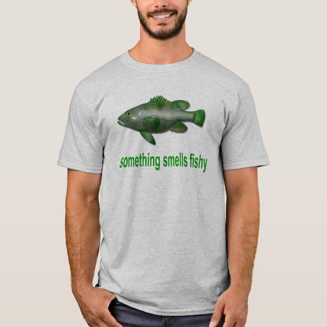 något luktar skumt t-shirt (Framsida)
