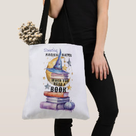 Något Magiskt Händer När Du Läser En Bok Tygkasse