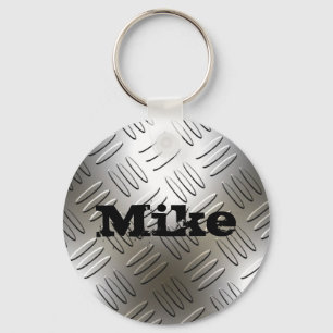 Något namn på metalldiamanten pläterar Keychain Nyckelring