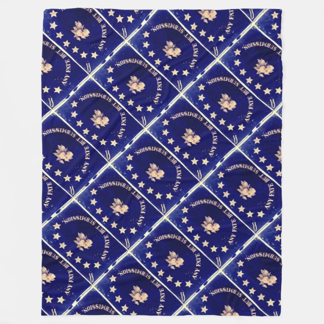 Något öde men Submission - St Augustine blues Fleecefilt (Framsidan)