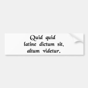 Något sade i profound. latinska ljud bildekal