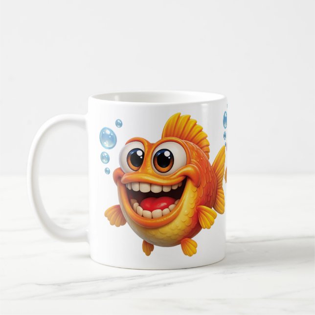Något skumt på gång kaffemugg (Vänster)