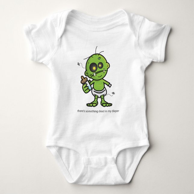 Något som är död i min blöjaspädbarnranka t shirt (Framsida)