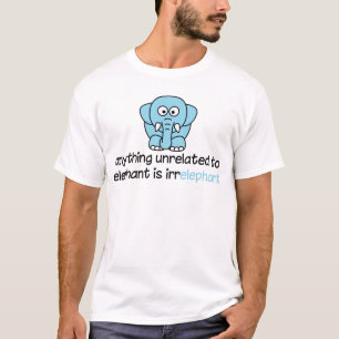 Något som är unrelated till elefanten, är tee