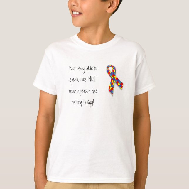 något till något att säga - autism tee (Framsida)