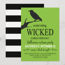 Något Wicked Halloween fest-inbjudan Inbjudningar