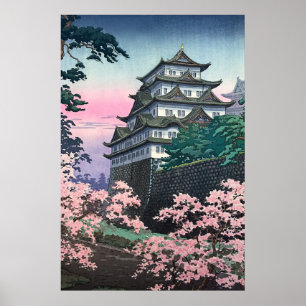 Nagoya Castle av Tsuchiya Koitsu Poster