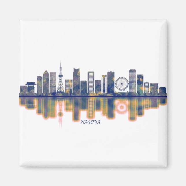 Nagoya Skyline Magnet (Framsidan)
