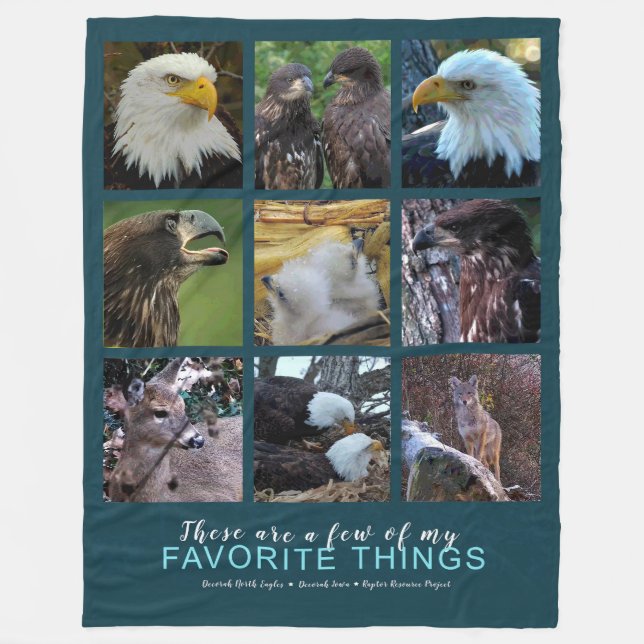 Några av mina favoriter sak: Decorah North Eagles Fleecefilt (Framsidan)