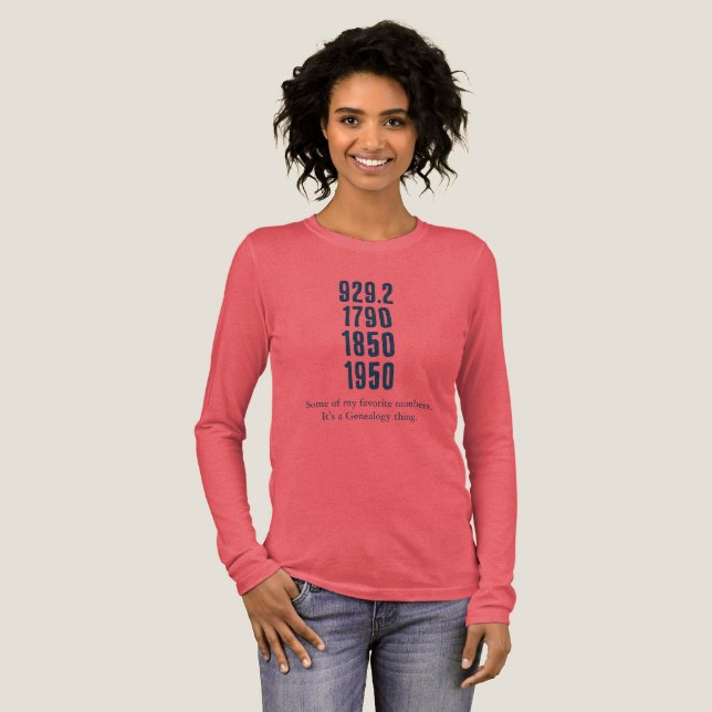 Några av mina favoritnummer (mörk design) T-Shirt (Hel framsida)