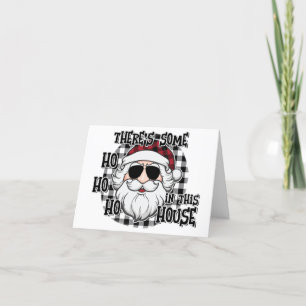 Några av värdarna i detta hus   Punny Santa Sublic Helgkort