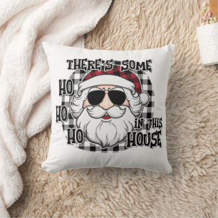 Några av värdarna i detta hus   Punny Santa Sublic Kudde