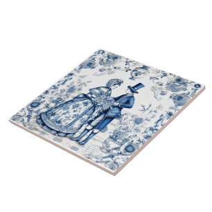 Några brickor i Rustic Blue Indigo Kakelplatta