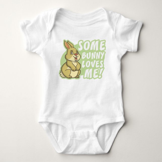 Några Bunny Kärlek Påsk Tee Shirt (Framsida)