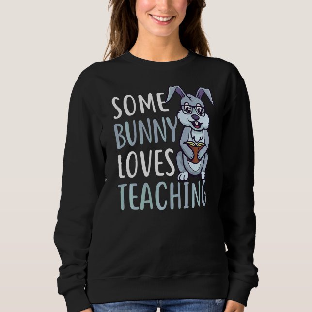 Några Bunny Kärlek Teaching Påsk T Shirt (Framsida)