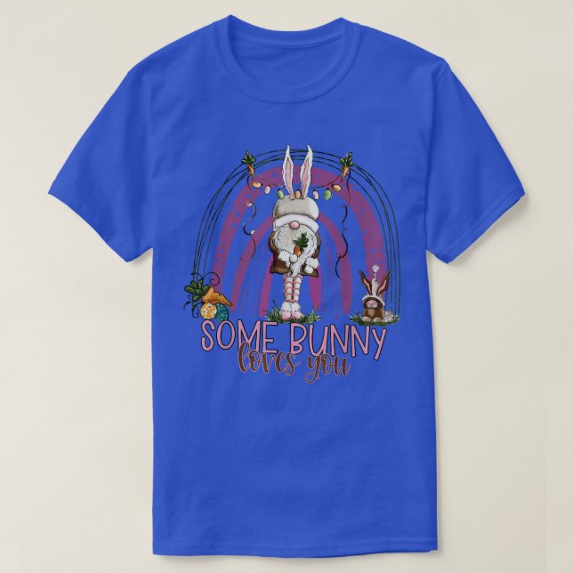 Några Bunny Kärlek You Bunny Rainbow Christian Eas T Shirt (Design framsida)