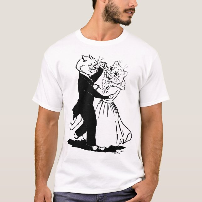 Några Cats Dancing, Louis Wain T Shirt (Framsida)
