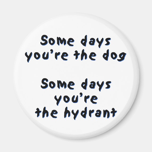 Några dagar är du hund magnet (Framsidan)