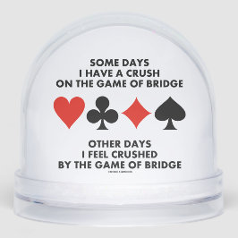 Några dagar har jag en spricka på bron.