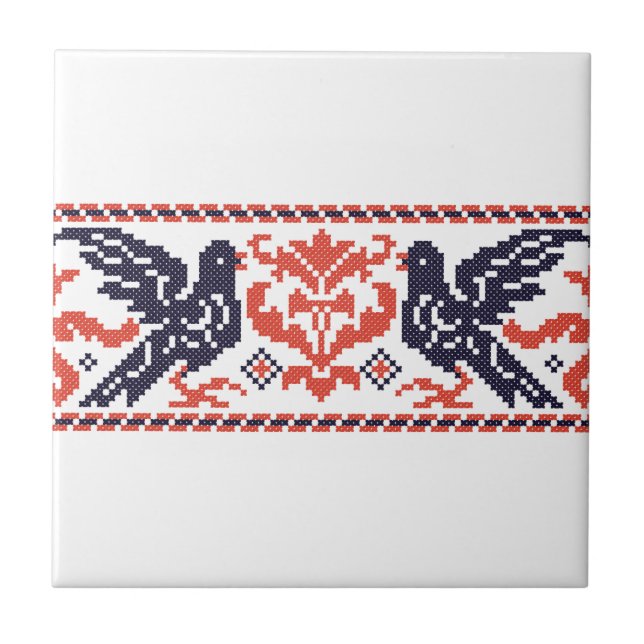 Några duvor kakelplatta (Framsidan)