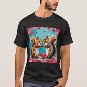Några ekorrar i kärlek t shirt