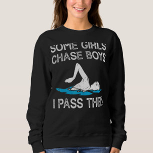 Några flickor Chase Boys jag Pass dem Swimming Tea T Shirt